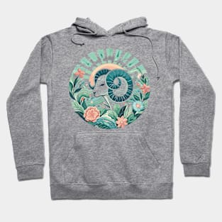 "Aries Essence: Celestial Blaze"- Zodiac Horoscope Star Signs Hoodie